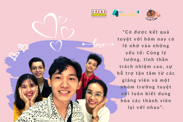 Cánh Cam Team và hành trình chinh phục 5 đồ án điểm cao tại nhà chung Arena Multimedia