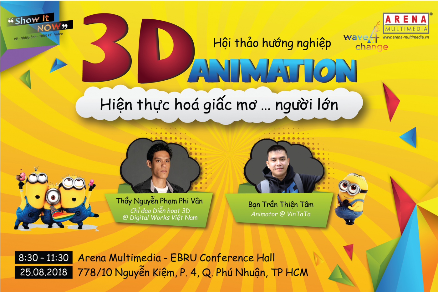 Chạm tay vào thế giới hoạt hình qua hội thảo hướng nghiệp “3D Animation” (25/08/2018) Chạm tay vào thế giới hoạt hình qua hội thảo hướng nghiệp “3D Animation” (25/08/2018)