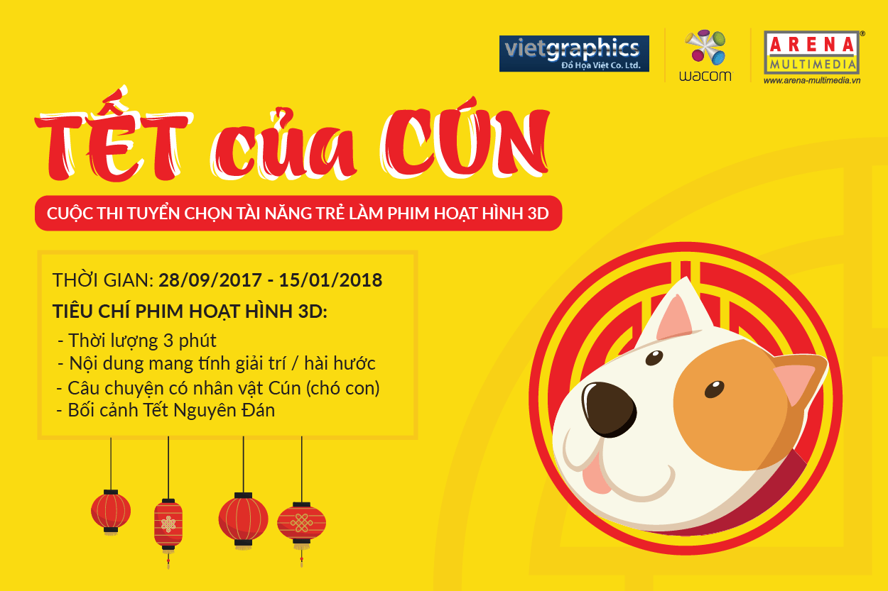 TẾT của CÚN - Cuộc thi tuyển chọn tài năng trẻ làm phim hoạt hình 3D TẾT của CÚN - Cuộc thi tuyển chọn tài năng trẻ làm phim hoạt hình 3D