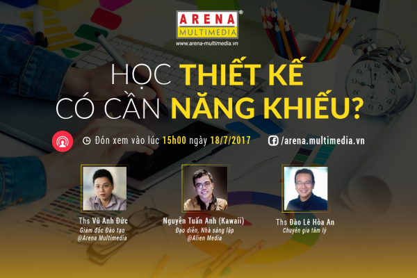 LIVESTREAM HỎI-ĐÁP: HỌC THIẾT KẾ CÓ CẦN NĂNG KHIẾU