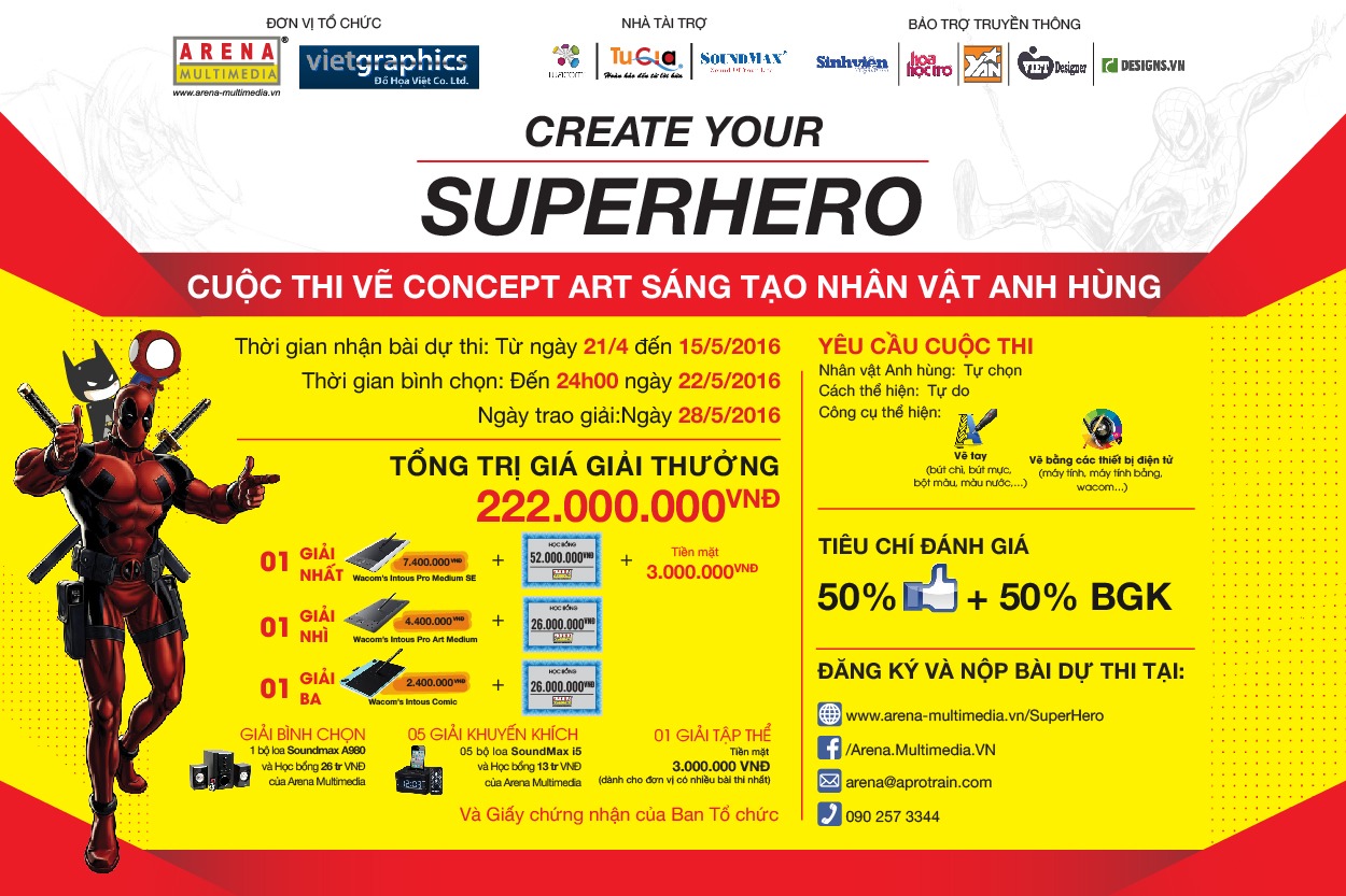 Thể lệ cuộc thi vẽ Concept Art sáng tạo Nhân vật Anh hùng