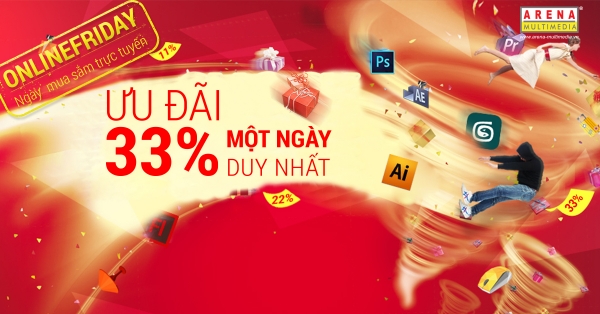 Online Friday 2015 - Arena Multimedia ưu đãi 33% học phí các khóa học