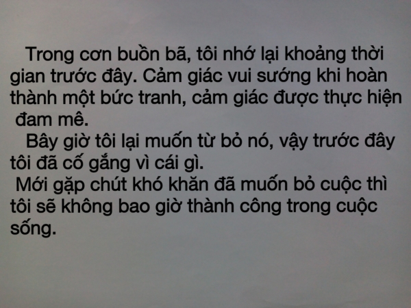 Bài dự thi Chắp cánh Đam mê: Kẻ thắng, người thua hơn nhau ở ý chí Bài dự thi Chắp cánh Đam mê: Kẻ thắng, người thua hơn nhau ở ý chí