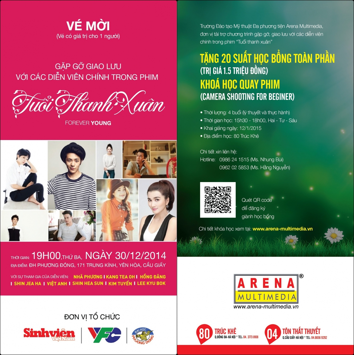 Cùng Arena gặp gỡ 8 diễn viên chính trong phim “Tuổi thanh xuân” tuoi-thanh-xuan-arena-multimedia