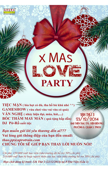 Dạ tiệc X'MAS LOVE trao lời yêu thương Đêm Giáng sinh