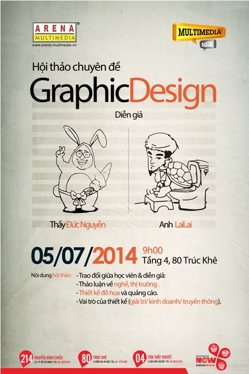 Multimedia Talk: Graphic Design Học thiết kế, Học Đồ họa, Học Arena Multimedia