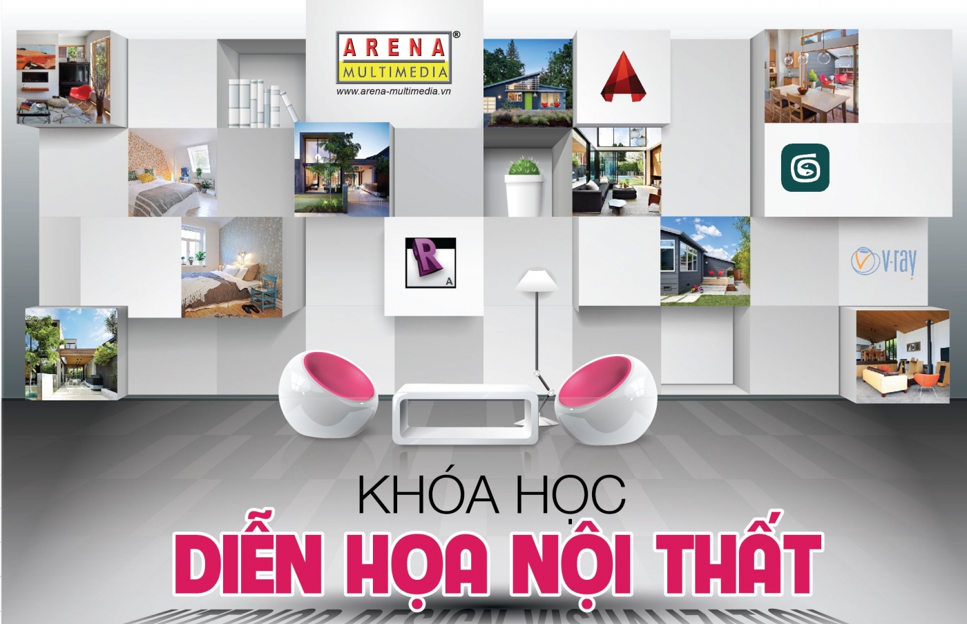 Arena Multimedia tuyển sinh khoá học Diễn hoạ Nội thất (Interior Design Visualization)