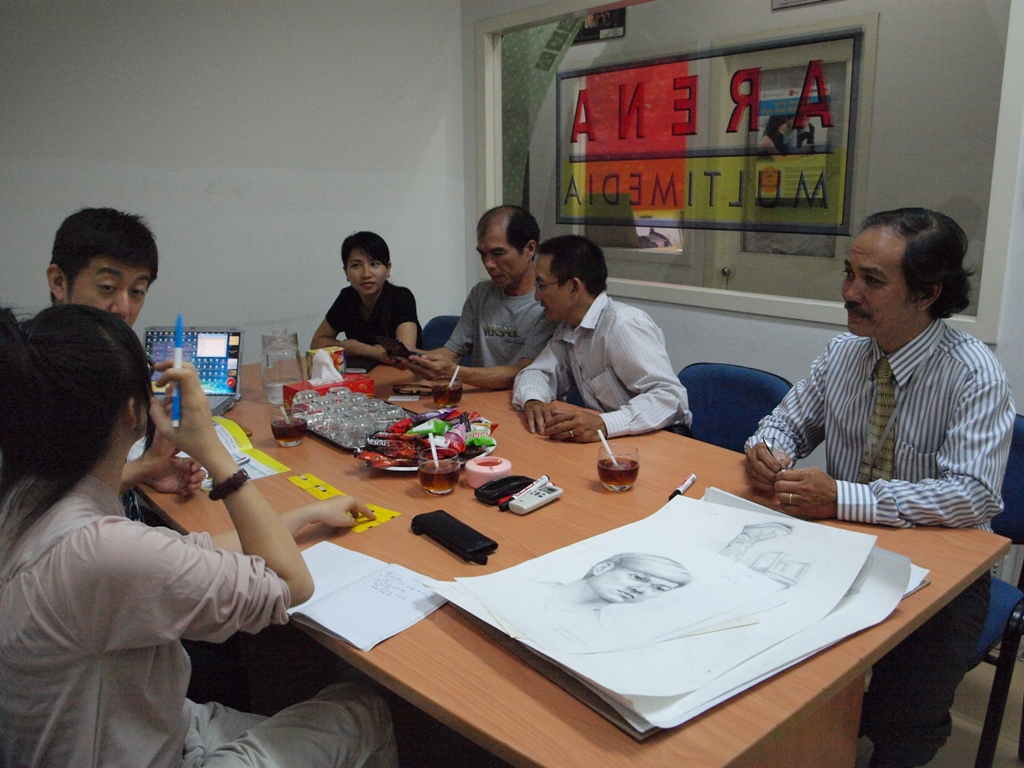 Digital Works đến thăm trường Arena Multimedia