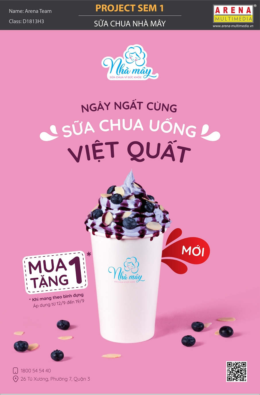 Bộ nhận diện thương hiệu “Sữa chua Nhà Mây”