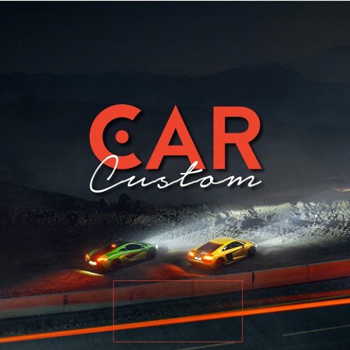 Thiết kế giao diện web "Custom Car Shop"