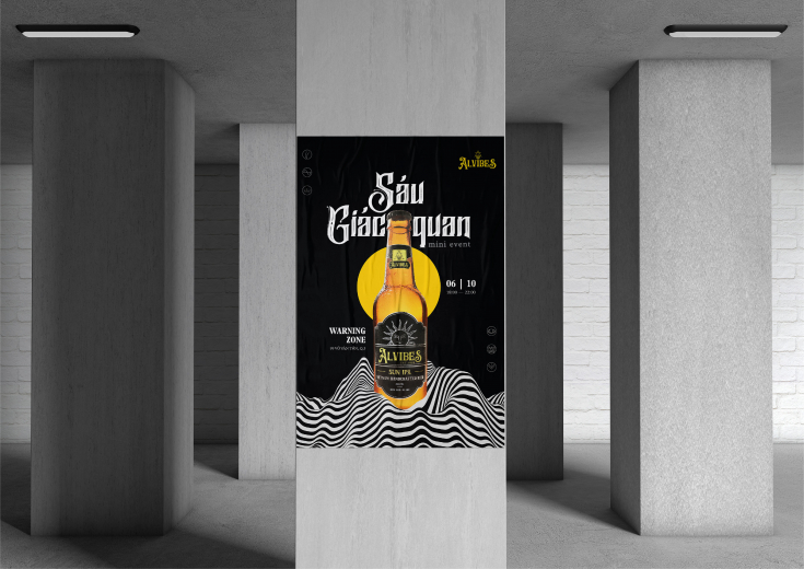 Bộ nhận diện thương hiệu bia thủ công "ALVIBES"