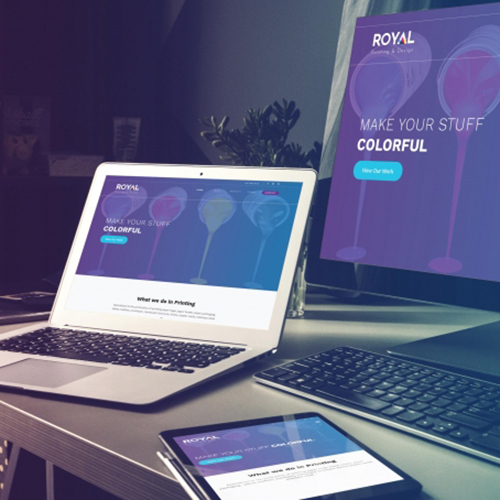 Thiết kế giao diện website Royal Printing