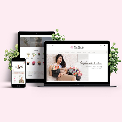 Thiết kế giao diện Floria Flower Shop
