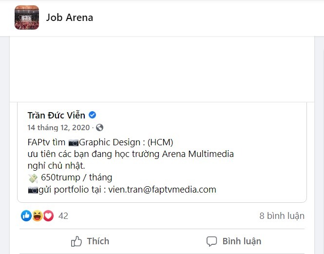 Cơ hội việc làm với mức lương hấp dẫn khi cầm tấm bằng arena