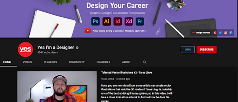 Channel Youtube phân tích kỹ năng, phong cách thiết kế của những designer nổi tiếng