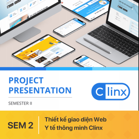 Thiết kế giao diện website y tế thông minh Clinx