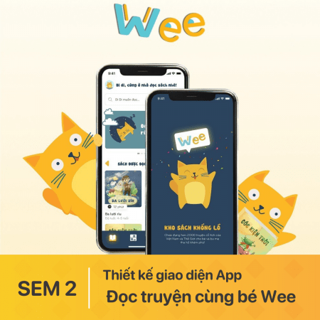 Thiết kế giao diện App đọc truyện cùng bé Wee
