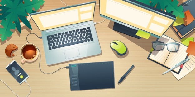 lựa chọn giữa máy tính để bàn và laptop để học Thiết kế đồ họa. Laptop 