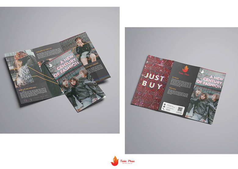 Tờ gấp (Brochure) sản phẩm của thiết kế đồ họa in ấn