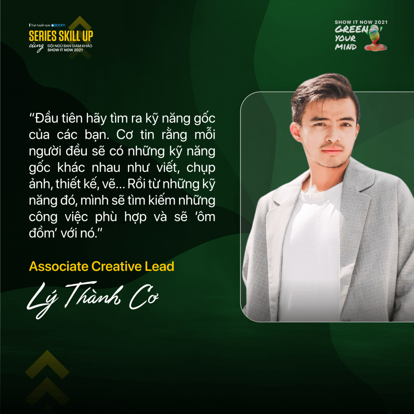 Workshop #3: Cùng Associate Creative Lead Lý Thành Cơ và Thạc sĩ Vũ Anh Đức “unblock” ý tưởng sáng tạo