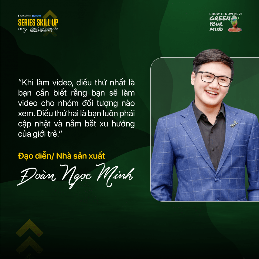 Workshop #4 cùng Đạo diễn - Nhà sản xuất Đoàn Ngọc Minh và đại diện TikTok: Sáng tạo nội dung ngắn - xu hướng không thể bỏ lỡ!