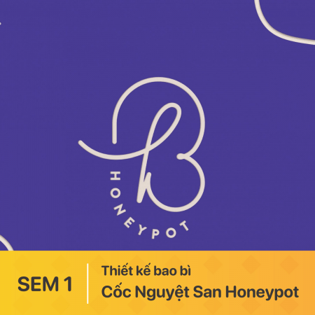 Bộ bao bì sản phẩm Cốc Nguyệt San Honeypot