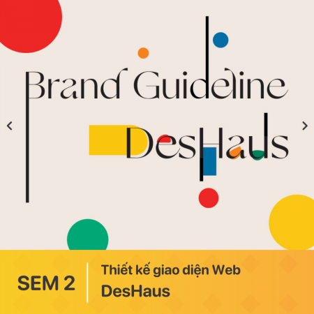 Thiết kế giao diện Website cung cấp khoá học đồ hoạ "DesHaus"