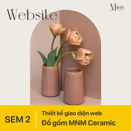 Thiết kế giao diện website Đồ gốm MNM Ceramic