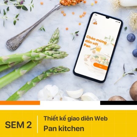 Thiết kế giao diện website Chia sẻ, tìm kiếm công thức nấu ăn - Pan Kitchen