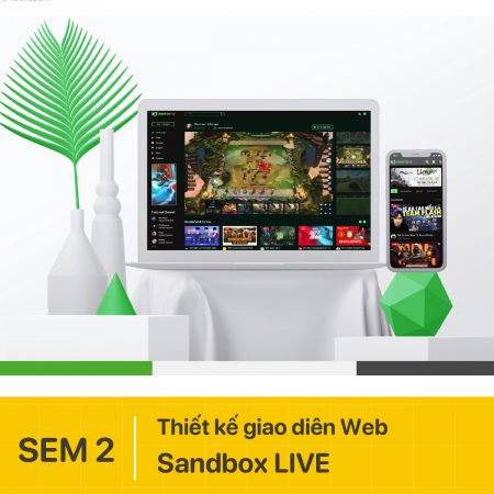 Thiết kế giao diện website Sandbox Live