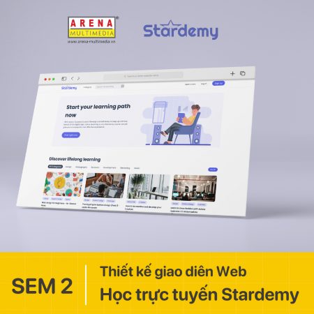 Thiết kế giao diện website học trực tuyến Stardemy