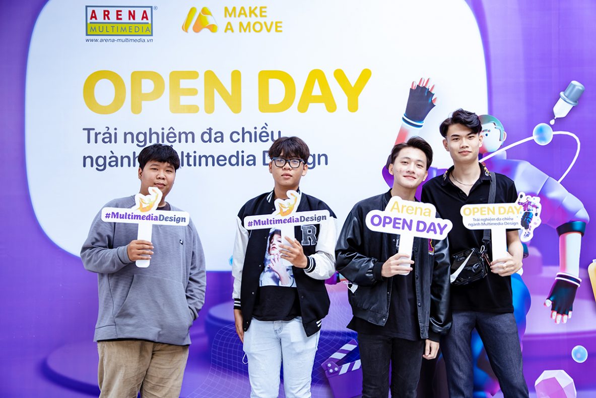 Arena Open Day 2022: Ngày hội trải nghiệm và kết nối hàng trăm bạn trẻ yêu thích Mỹ thuật Đa phương tiện