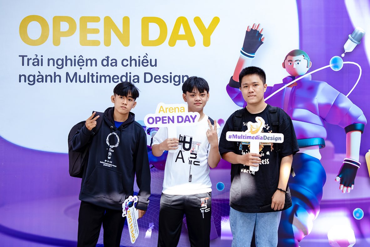 Arena Open Day 2022: Ngày hội trải nghiệm và kết nối hàng trăm bạn trẻ yêu thích Mỹ thuật Đa phương tiện