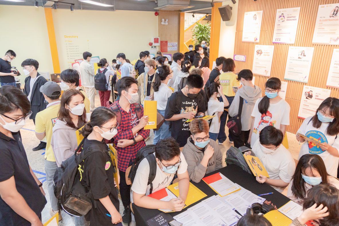 Arena Open Day 2022: Ngày hội trải nghiệm và kết nối hàng trăm bạn trẻ yêu thích Mỹ thuật Đa phương tiện