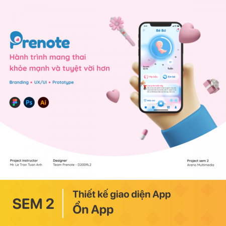 Thiết kế giao diện App - Prenote