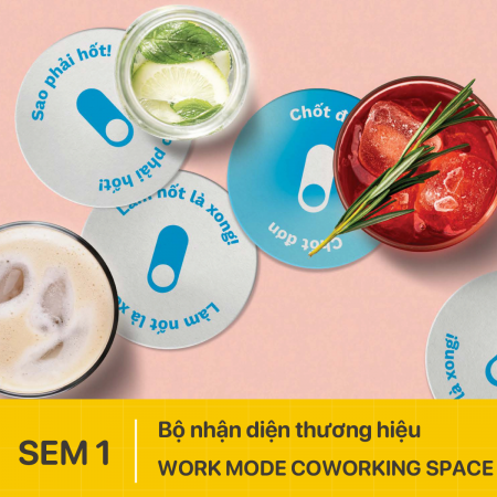 Bộ nhận diện thương hiệu Work Mode Coworking Space