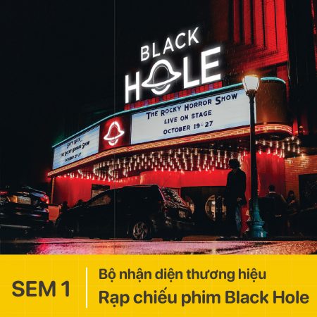 Bộ nhận diện thương hiệu Rạp chiếu phim Black Hole