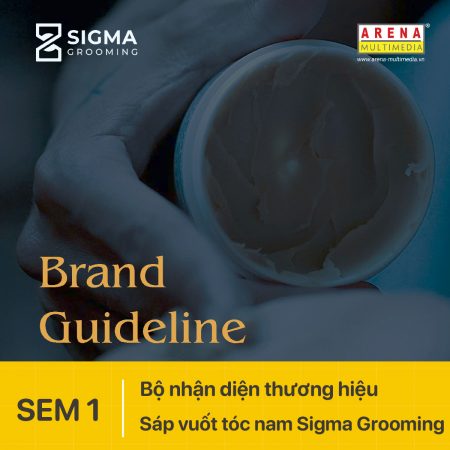 Bộ nhận diện thương hiệu Sáp vuốt tóc Sigma Grooming