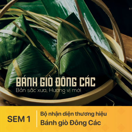 Bộ nhận diện thương hiệu - Bánh Giò - Đông các