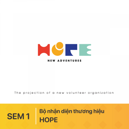 Bộ nhận diện thương hiệu - Tổ chức tình nguyện HOPE