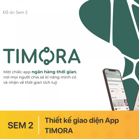 Thiết kế giao diện App – Timora - Ứng dụng ngân hàng thời gian