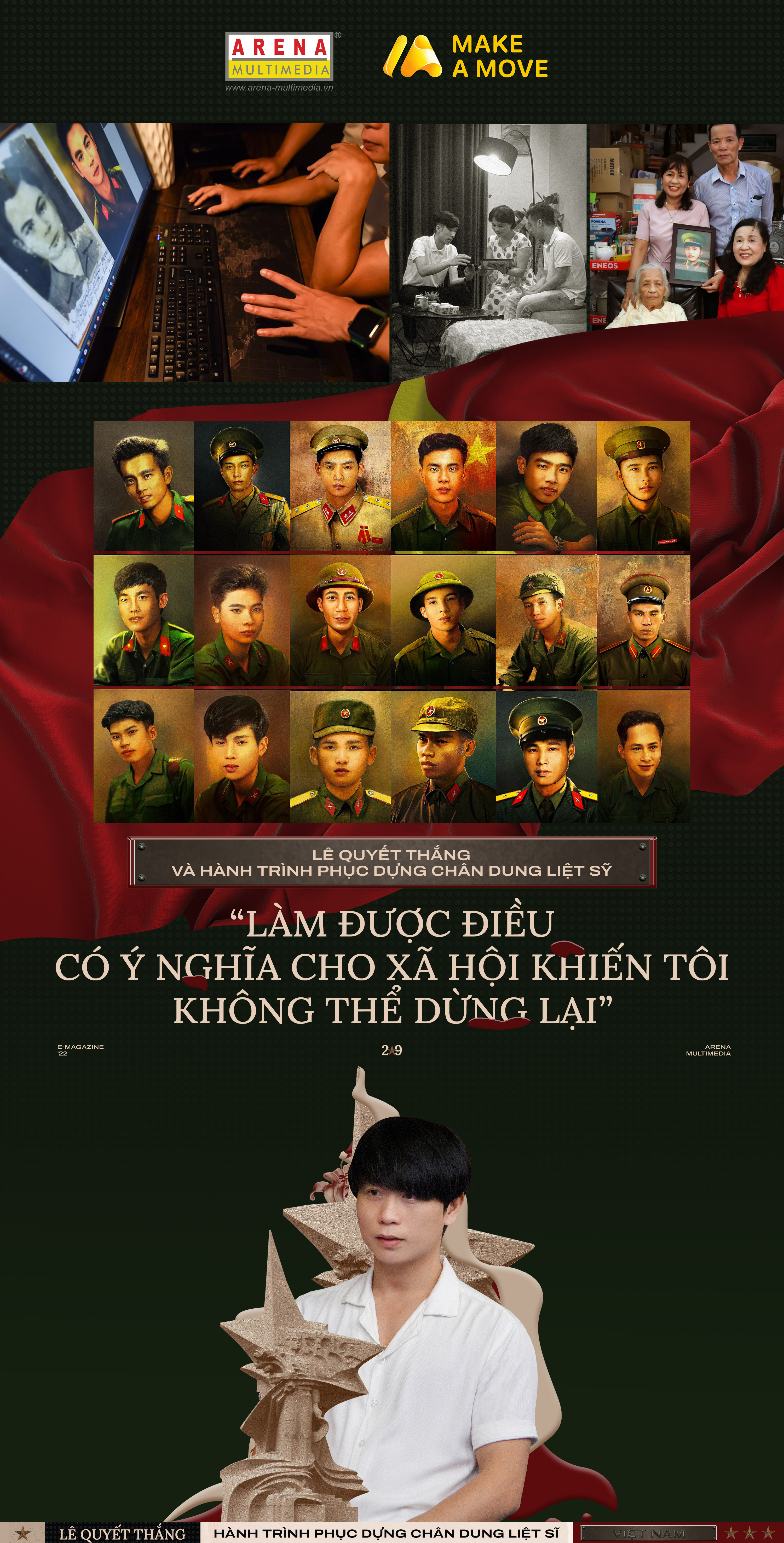 Lê Quyết Thắng và hành trình phục dựng chân dung liệt sĩ: "Làm được điều ý nghĩa cho xã hội khiến tôi không thể dừng lại!"