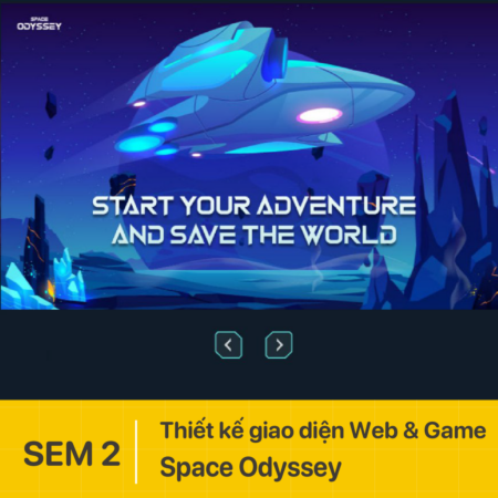 Thiết kế giao diện Website & Game Space Odyssey