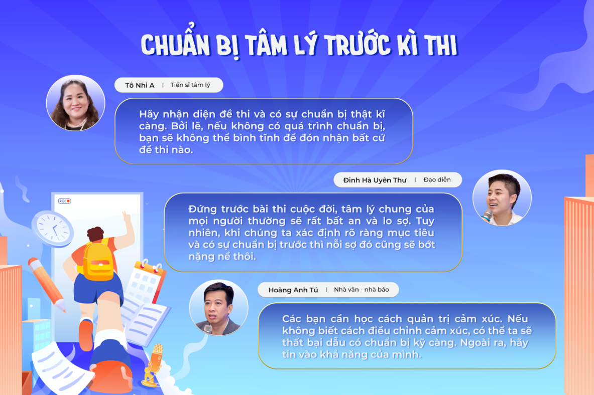 Những kì thi cuộc đời và 101 nỗi băn khoăn: Làm sao để giải tỏa?