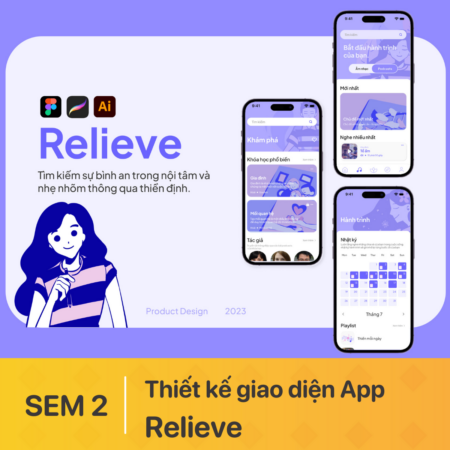 Thiết kế giao diện App – Relieve