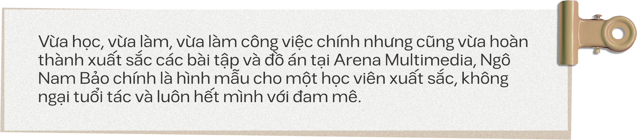 Arena Face 2023 - Ngô Nam Bảo: "Đến với Arena Multimedia, mình đến với lòng đam mê nhiệt huyết nhất"