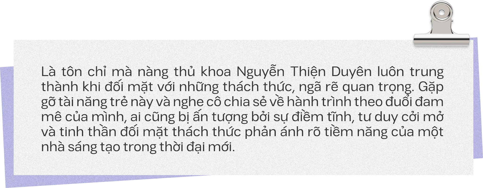 Thủ khoa Arena Multimedia 2023 - Nguyễn Thiện Duyên: "Đừng để nỗi sợ ngáng đường, hãy biến nó thành động lực để 'bay lên'"