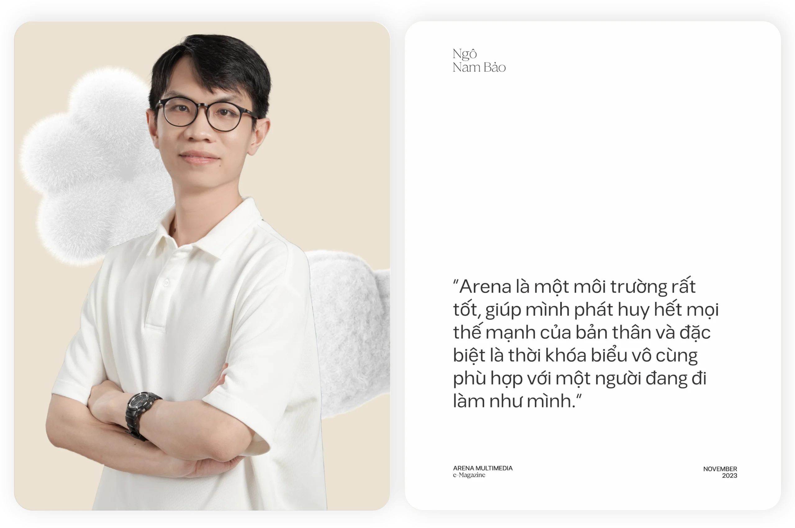 Arena Face 2023 - Ngô Nam Bảo: "Đến với Arena Multimedia, mình đến với lòng đam mê nhiệt huyết nhất"