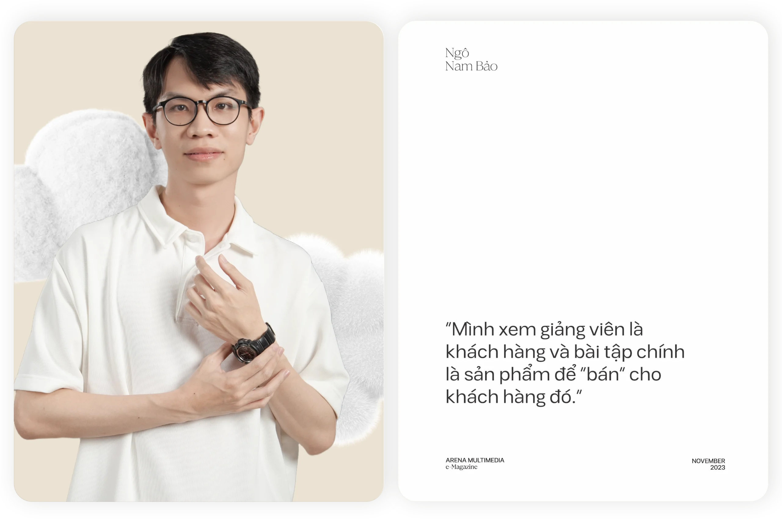 Arena Face 2023 - Ngô Nam Bảo: "Đến với Arena Multimedia, mình đến với lòng đam mê nhiệt huyết nhất"