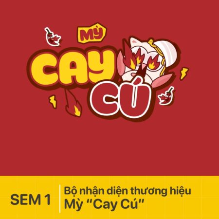 Bộ nhận diện thương hiệu Mỳ "Cay Cú"